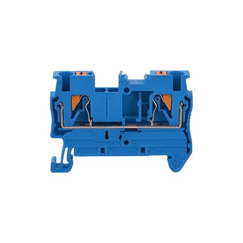 10 stücke DIN rail terminal block PT-2.5 push-in terminal stecker frühling typ schraubenlose draht leiter terminal block PT2.5(BLUE) von SHMKBDPF