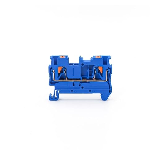 10 stücke DIN rail terminal block PT-2.5 push-in terminal stecker frühling typ schraubenlose draht leiter terminal block PT2.5(BLUE) von SHMKBDPF