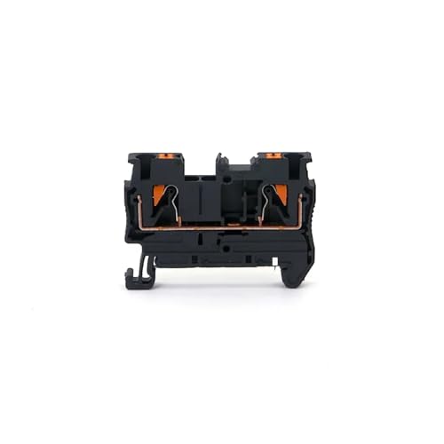 10 stücke DIN rail terminal block PT-2.5 push-in terminal stecker frühling typ schraubenlose draht leiter terminal block PT2.5(Black) von SHMKBDPF
