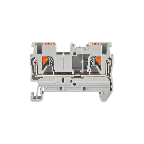 10 stücke DIN rail terminal block PT-2.5 push-in terminal stecker frühling typ schraubenlose draht leiter terminal block PT2.5(GRAY) von SHMKBDPF