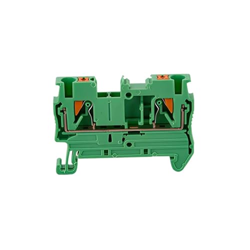 10 stücke DIN rail terminal block PT-2.5 push-in terminal stecker frühling typ schraubenlose draht leiter terminal block PT2.5(Green) von SHMKBDPF