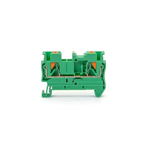 10 stücke DIN rail terminal block PT-2.5 push-in terminal stecker frühling typ schraubenlose draht leiter terminal block PT2.5(Green) von SHMKBDPF