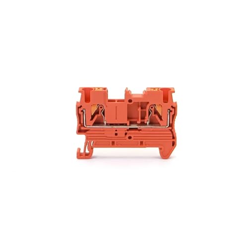 10 stücke DIN rail terminal block PT-2.5 push-in terminal stecker frühling typ schraubenlose draht leiter terminal block PT2.5(Orange) von SHMKBDPF