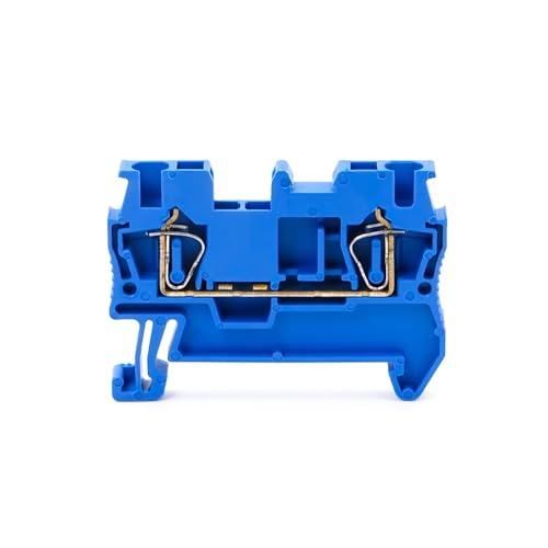 10 stücke DIN rail terminal block ST-2.5 pull zurück frühling stecker ohne schrauben kupfer draht leiter ST2.5(BLUE) von SHMKBDPF