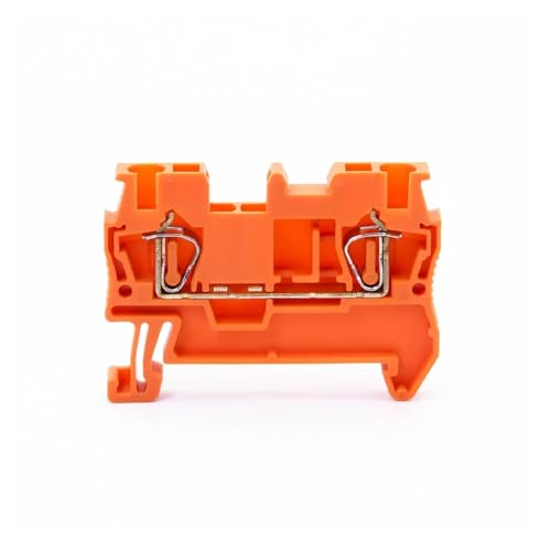 10 stücke DIN rail terminal block ST-2.5 pull zurück frühling stecker ohne schrauben kupfer draht leiter ST2.5(Orange) von SHMKBDPF