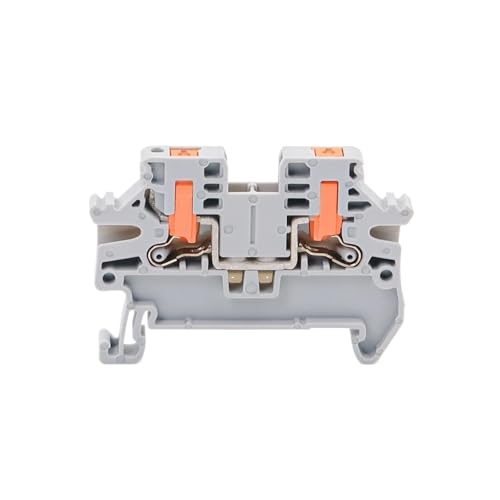 10 stücke DIN schiene terminal block PTV-2,5 push-in terminal stecker frühling seite entry 2,5 mm² kabel verbindung draht PTV2.5(PTV2.5-GRAY) von SHMKBDPF