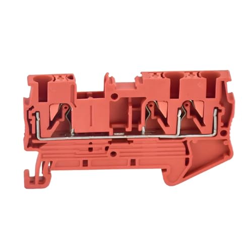 10 stücke PT 2,5 Doppel DIN Rail Terminal Blöcke 3-pin Push-in Frühling Schraubenlose Threading Draht Stecker(Orange) von SHMKBDPF