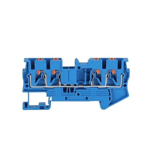 10 stücke PT 2.5-QU Push-in DIN Rail Terminal Block 2 Eingang/Ausgang 4 Leiter Stecker 2,5mm Draht PT2.5-QU(PT2.5-QU-Blue) von SHMKBDPF