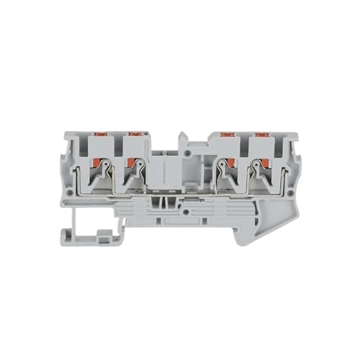 10 stücke PT 2.5-QU Push-in DIN Rail Terminal Block 2 Eingang/Ausgang 4 Leiter Stecker 2,5mm Draht PT2.5-QU(PT2.5-QU-Gray) von SHMKBDPF