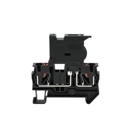 10 stücke PT 4-HESI 5X20mm Sicherung Modulare Terminal Block Push-in Verbindung 4mm Kabel 4mm2 NS35 DIN Schiene Stecker PT4-HESI(Black,Without Fuse) von SHMKBDPF