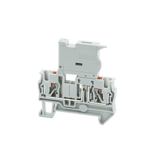 10 stücke PT 4-HESILED 5 * 20mm Sicherungshalter Push-in-Anschlussblock mit LED 24 V/220 V 4 mm² Kabel DIN-Schiene Elektrischer Anschluss PT4-HESI(Gray-without LED,1A Fuse) von SHMKBDPF