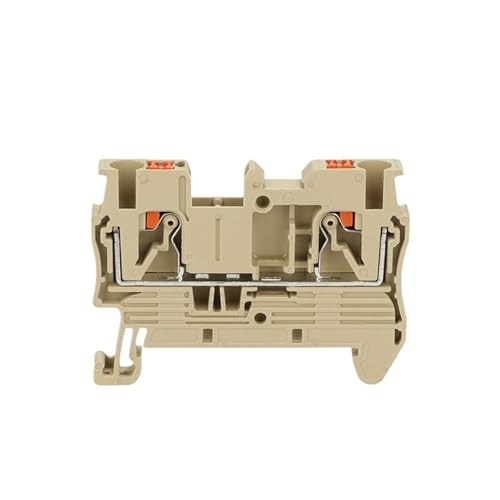 10 stücke PT2.5 DIN schiene terminal block push-in stecker 2,5mm² kabel schraubenlose stecker draht verbindung NS35 PT 2,5(PT2.5-Beige) von SHMKBDPF