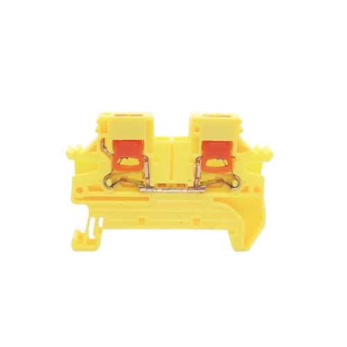 10 stücke PTV 2,5 Seite Entry Push-In Terminal Blöcke DIN Schiene Montieren Stecker 2,5 mm² Quick Connect Verdrahtung PTV2.5(PTV2.5-Yellow) von SHMKBDPF