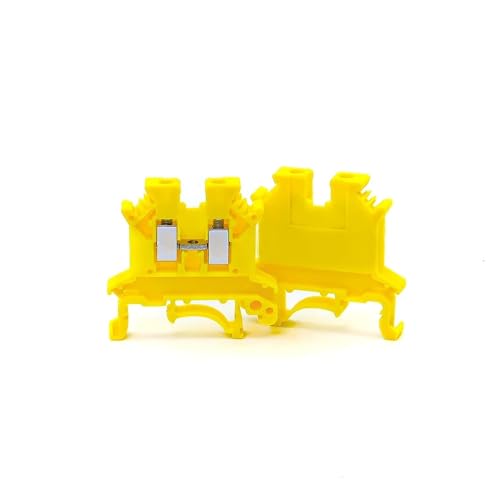 100 stücke UK-2.5B 24-12AWG Din-schiene Draht Terminal Block Anschluss Schraube Verbindung Terminal Block UK2.5(Yellow) von SHMKBDPF