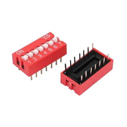 15 DIP-Schalter 2 Reihen 14 Klemmen 7 Positionen Schiebeschalter 2,54 mm Rastermaß 15 DIP-Schalter 2 Reihen 14 Klemmen 7 Positionen Schiebeschalter 2,54 mm Rastermaß von SHMKBDPF