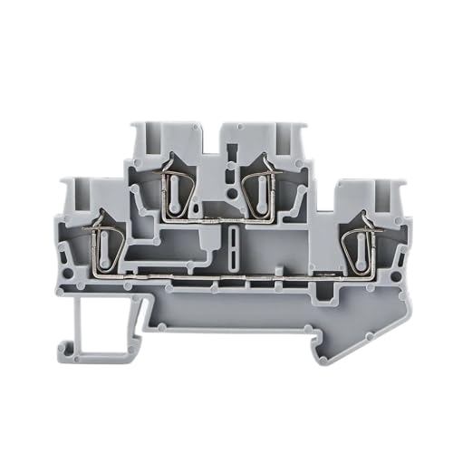 50 DIN schiene terminal blöcke STTB-2,5 draht stecker doppel schicht frühling verbindung stecker draht(GRAY) von SHMKBDPF