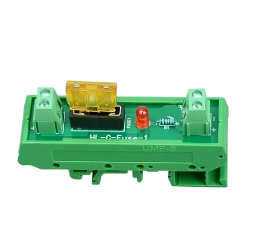 Auf einer DIN-Schiene montierte 1-Positionen-Sicherungsmodulplatine zur Stromverteilung, geeignet for AC/DC 5–32V.(Fuse-3A) von SHMKBDPF