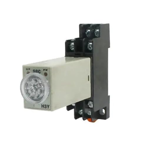 Drehknopf DPDT 0-60S Timer Zeitrelais AC 110V H3Y-2 mit Sockelsockel Drehknopf DPDT 0-60S Timer Zeitrelais AC 110V H3Y-2 mit Sockelsockel von SHMKBDPF