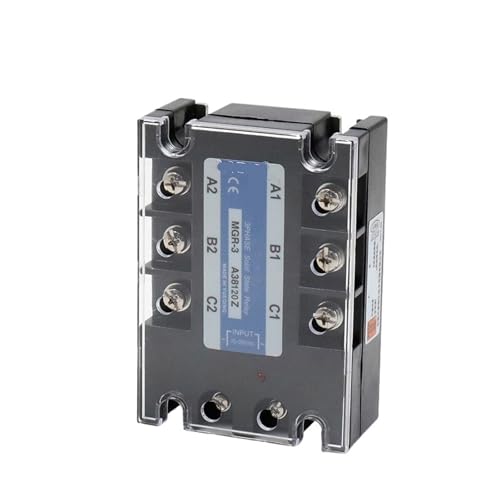 Halbleiterrelais MGR-3 A38120Z TSR-120AA 120A 380VAC 70~280VAC AC-Steuerung AC dreiphasiges Halbleiterrelais(Relay and heat sink) von SHMKBDPF