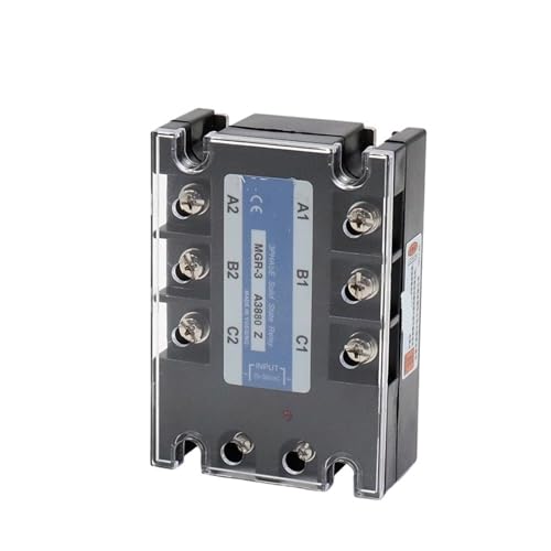 Halbleiterrelais MGR-3 A3880Z TSR-80AA 80A 380VAC 70~280VAC AC-AC dreiphasiges Halbleiterrelais(Relay and heat sink) von SHMKBDPF