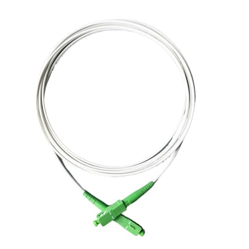 Indoor-Glasfaser-Patchkabel FTTH SC/APC-SC Singlemode-Verlängerungskabel mit weißer Ummantelung, 300 cm(SCAPC to SCAPC) von SHMKBDPF