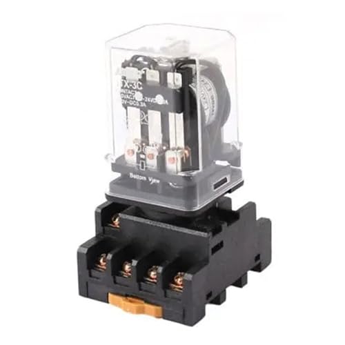 JTX-3C DC 24V Spule 11P 3PDT 3NO 3NC Leistungsrelais + Sockel von SHMKBDPF