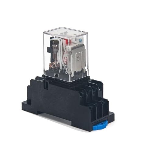 JZX-22F(D)/2Z mittleres kleines elektromagnetisches Relais 8 Pins mit Licht DC24V AC AC220V(JZX 22F-D-2Z with base,DC24V) von SHMKBDPF