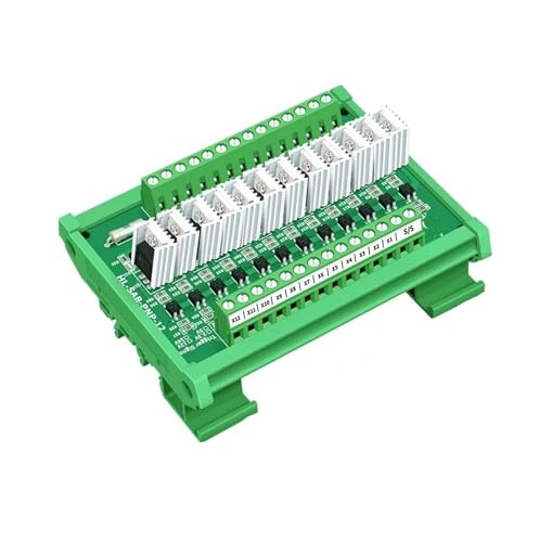 MCU PLC Signalverstärkerplatine Eingang und Ausgang NPN Isolationsband Kühlkörper(12 channels,Input 3.3V-5V) von SHMKBDPF
