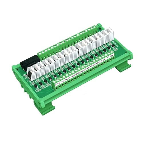MCU PLC Signalverstärkerplatine Eingang und Ausgang NPN Isolationsband Kühlkörper(18 channels,Input 3.3V-5V) von SHMKBDPF