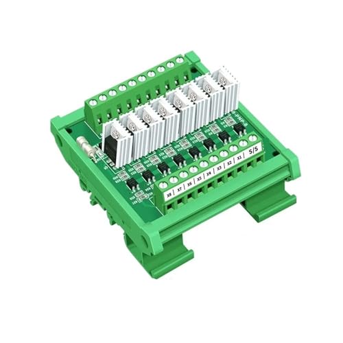 MCU PLC Signalverstärkerplatine Eingang und Ausgang NPN Isolationsband Kühlkörper(8 channels,Input 3.3V-5V) von SHMKBDPF