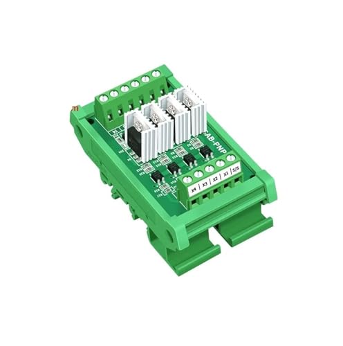 MCU PLC Signalverstärkerplatine Eingang und Ausgang PNP Isolationsband Kühlkörper(4 channels,Input 3.3V-5V) von SHMKBDPF