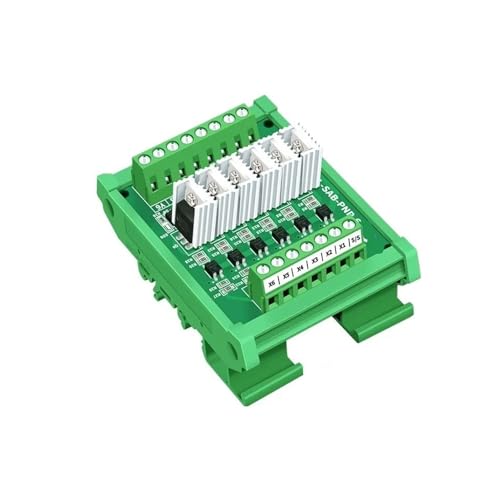 MCU PLC Signalverstärkerplatine Eingang und Ausgang PNP Isolationsband Kühlkörper(6 channels,Input 3.3V-5V) von SHMKBDPF