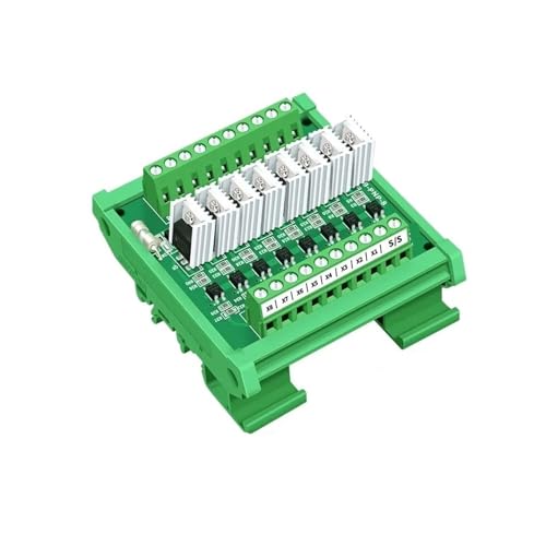 MCU PLC Signalverstärkerplatine Eingang und Ausgang PNP Isolationsband Kühlkörper(8 channels,Input 3.3V-5V) von SHMKBDPF