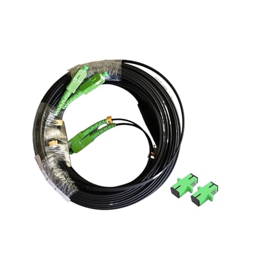Outdoor-Glasfaserkabel Singlemode-Duplex SC/APC-Patchkabel mit Adaptern for 20 m/30 m/40 m/50 m/60 m/70 m(Dual Drop Adapter 50M) von SHMKBDPF