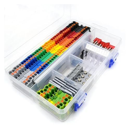 PT2.5 DIN-Schienenklemmenblock-Kit 12AWG Federkontakt-Endkappenhalter Steckbrücken-Markierungsstreifen-Montagekombination 1 Satz PT2.5 DIN-Schienenklemmenblock-Kit 12AWG Federkontakt-Endkappenhalter Steckbrücken-Markierungsstreifen-Montagekombination 1 Satz von SHMKBDPF