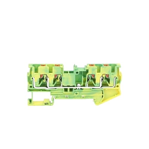 PT4-QU-PE Push-in Erdungsschienen-Anschlussblock 2 In 2 Out Streifenstecker PT 4 PE-Draht Elektrischer Anschluss PT 4-QU-PE(5 Pcs) von SHMKBDPF