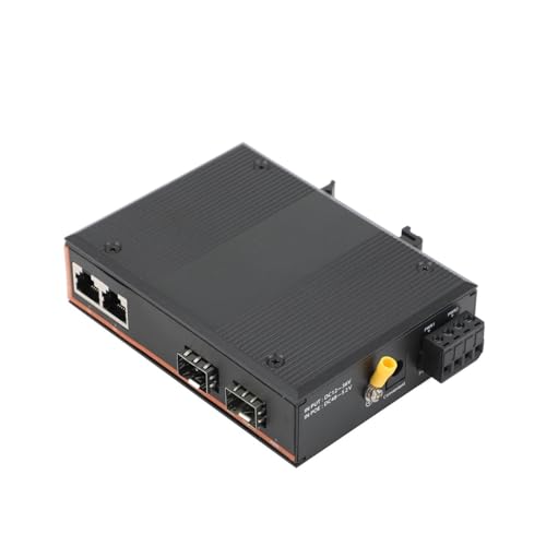 SHMKBDPF 1 STÜCKE Gigabit SFP Industriellen Medienkonverter 2 SFP zu 2/4/8 RJ45 Glasfaser-switch(2 SFP to 2 RJ45) von SHMKBDPF