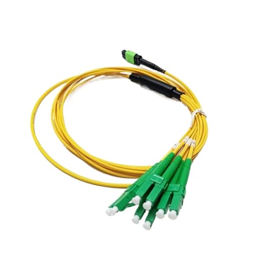 SHMKBDPF 1 Stück Glasfaser-Patchkabel, 12-Faser, MPO/Apc-Fanout, LC/Apc, verlustarmes 0,9-mm-Stecker-Buchsen-Kabel, MPO-Baugruppe(Low Loss Male 2m) von SHMKBDPF