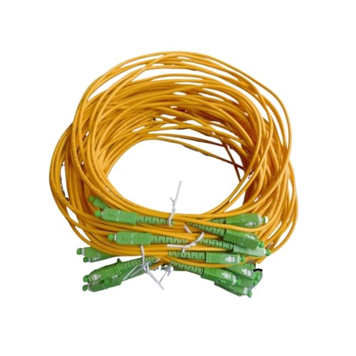 SHMKBDPF 10 Stück SC/APC-SC/APC Singlemode Glasfaser-Patchkabel Simplex 9/125μm OS2(10pcs 2M) von SHMKBDPF