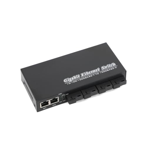 SHMKBDPF 1000M 4 SC zu 3 RJ45 Gigabit Fiber Media Converter 2A + 2B Ports 1310nm/1550nm 20KM von SHMKBDPF
