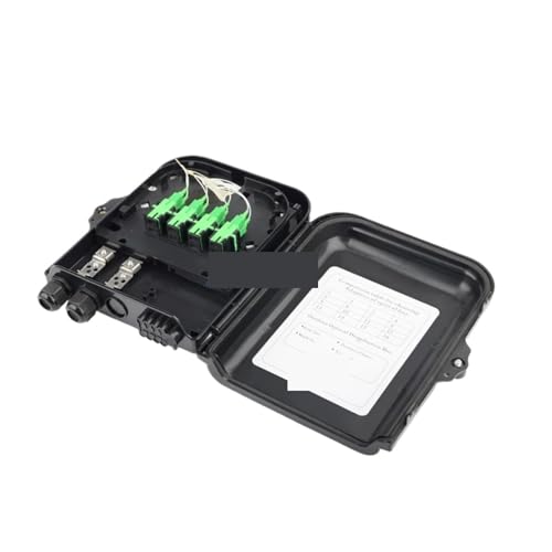 SHMKBDPF 8-adrige Glasfaser-Verteilerbox, ungeschnitten, Outdoor 1:8 Splitter, Kassette mit APC/UPC-Adapter(With adapter APC) von SHMKBDPF