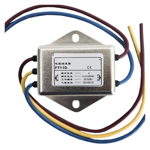 SHMKBDPF AC-Einphasen-Stromfilter 220 V Stromreiniger Anti-Interferenz FT110-1A 3A 6A 10A(FT110-6 Lead) von SHMKBDPF