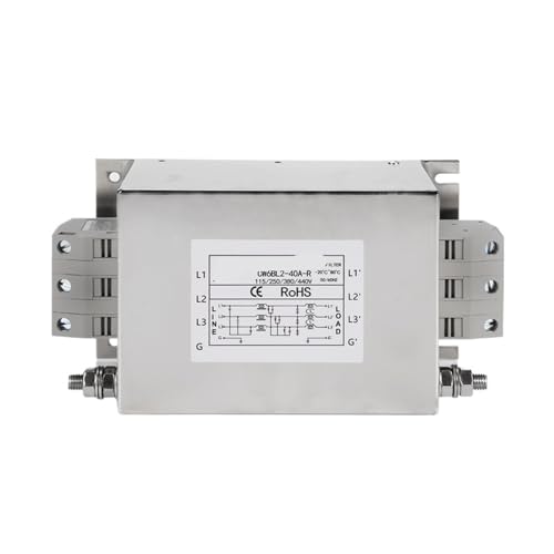 SHMKBDPF CW6BL2-3A-R Frequenzumrichter Spezialfilter AC Anti-Interferenz 380V Luftreiniger zweistufig verbesserte Filterung(CW6BL2-40A-R) von SHMKBDPF