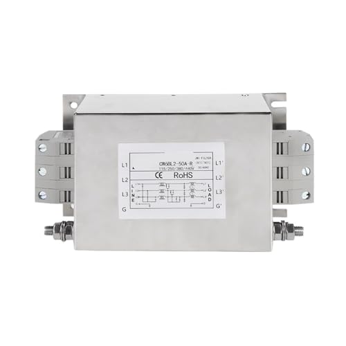SHMKBDPF CW6BL2-3A-R Frequenzumrichter Spezialfilter AC Anti-Interferenz 380V Luftreiniger zweistufig verbesserte Filterung(CW6BL2-50A-R) von SHMKBDPF