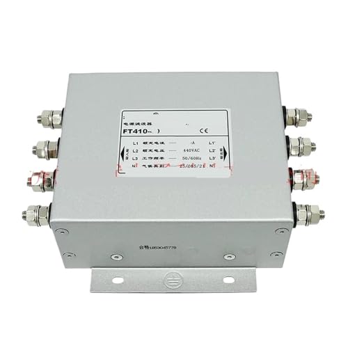 SHMKBDPF Dreiphasiger Vierleiter-Stromversorgungsfilter Anti-Interferenz-Reiniger FT410-6 10 20A(FT410-100 100A) von SHMKBDPF