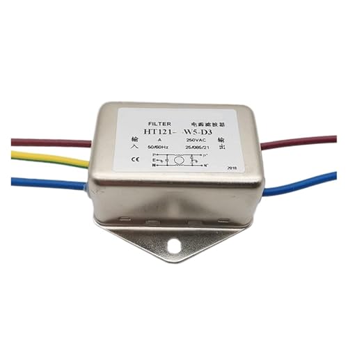 SHMKBDPF Einphasiger 220-V-Wechselstrom-Netzfilter HT121-6-W5-D3 3A 5A 6A 10A(HT121-3-W5-D3 3A) von SHMKBDPF