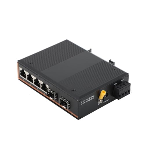 SHMKBDPF Gigabit 2 optische 4 elektrische 1000 Mbit/s Einzelfaser-Singlemode-SC/SFP-Glasfaser-Transceiver-Ports(2 SFP to 4 RJ45) von SHMKBDPF