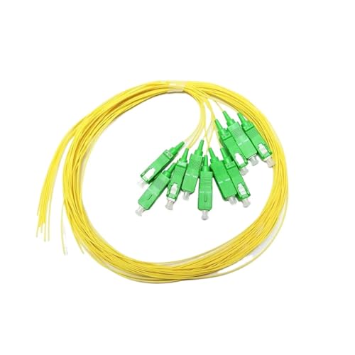SHMKBDPF Glasfaser-Pigtail G657A1 0,9 mm 1,5 m Länge SC/Apc Singlemode PVC FTTH(100 pcs 1.5 M) von SHMKBDPF