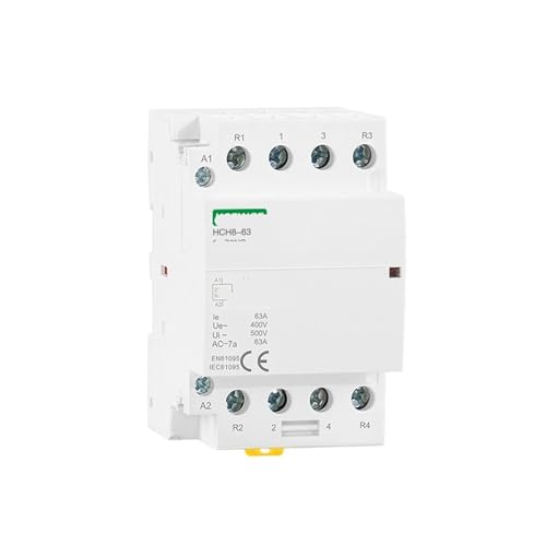 SHMKBDPF HCH8-63 40A modulares Schütz 4P 40A 4NO 4NC 2NO2NC oder 2NO2NC 220V automatischer Haushaltsschütz DIN-Schienentyp(4P 63A 4NC AC230V) von SHMKBDPF
