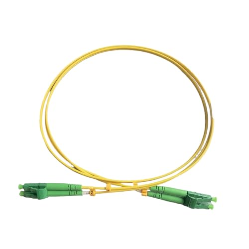SHMKBDPF LC/Abgewinkeltes Dual-Core-Singlemode-Glasfaser-FTTH-Verlängerungskabel mit physischem Kontakt, 2,0 mm, G657A1 LSZH(1 meter) von SHMKBDPF
